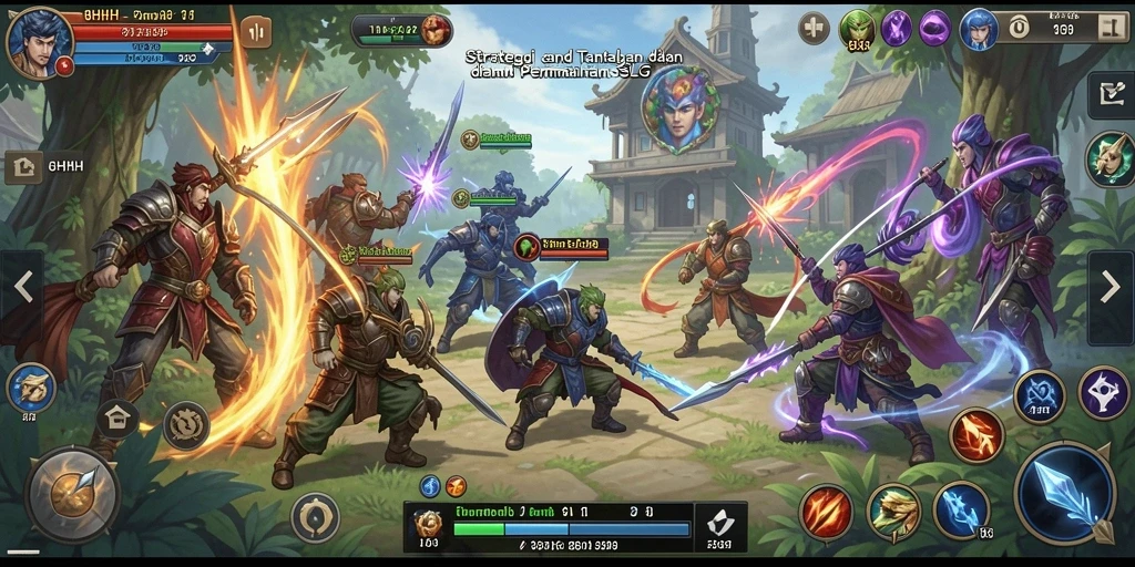 Tampilan menarik dari gameplay SLG di 8HHH.