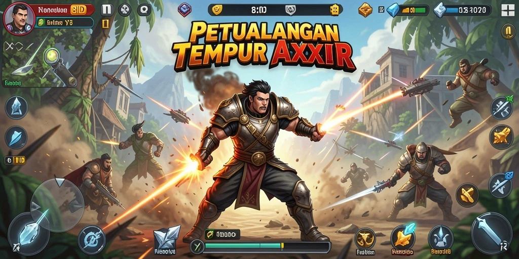 Tangkapan layar dari gameplay mendebarkan dalam 8ID dengan aksi TPS yang intens.