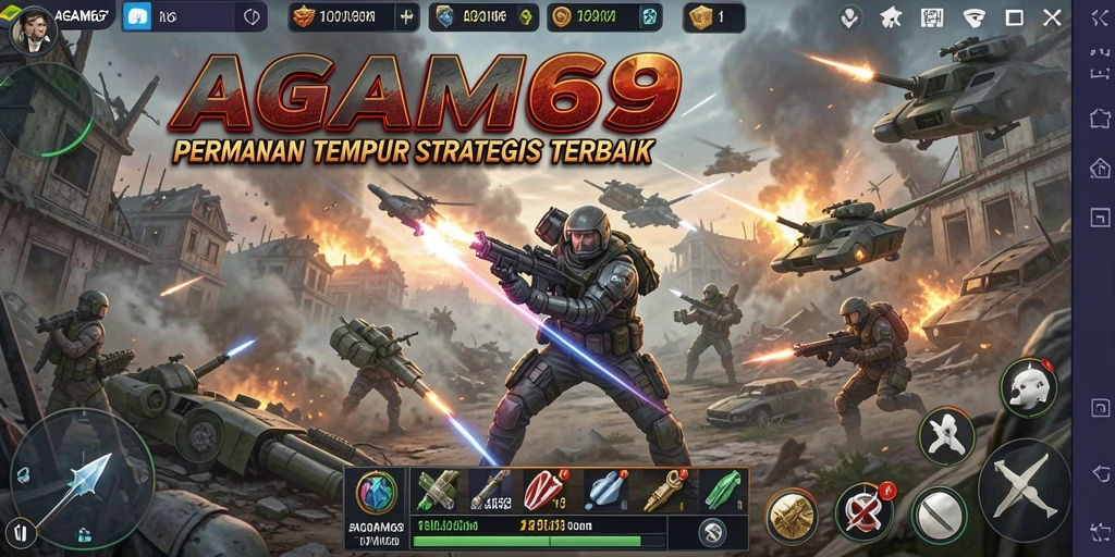 Tangkapan layar gameplay AGAM69 menampilkan pertempuran seru dan strategis.