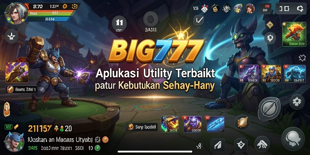 Tangkapan layar utama dari BIG777 menampilkan antarmuka aplikasi Utility yang intuitif.
