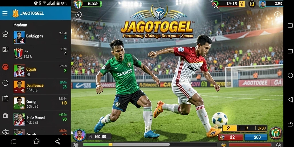 Screenshot gameplay JAGOTOGEL menampilkan aksi olahraga yang mendebarkan.