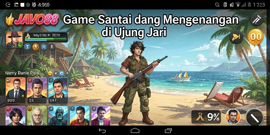 Screenshot gameplay JAVO88 yang menampilkan keseruan permainan Casual.