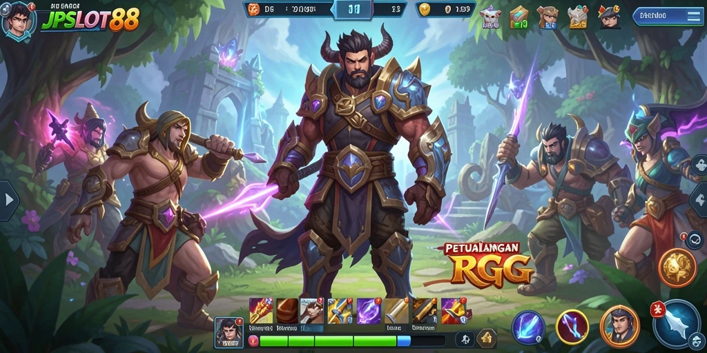 Tampilan gameplay RPG di JPSLOT88 yang menonjol dan menarik.