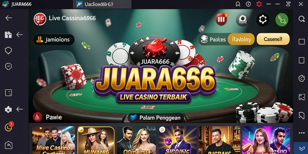 Tampilan gameplay JUARA666 yang seru dan interaktif di Live Casino.
