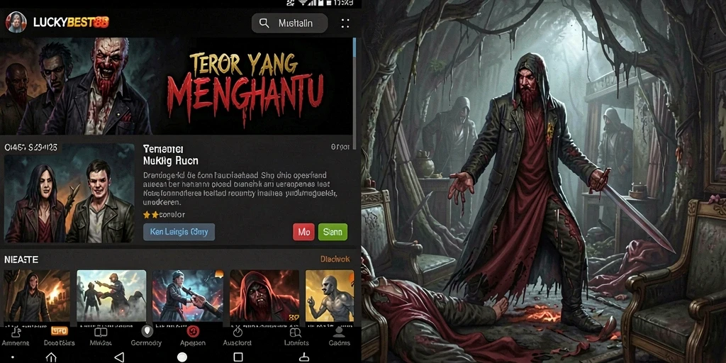Screenshot gameplay LUCKYBEST88 menampilkan karakter terjebak dalam kegelapan.