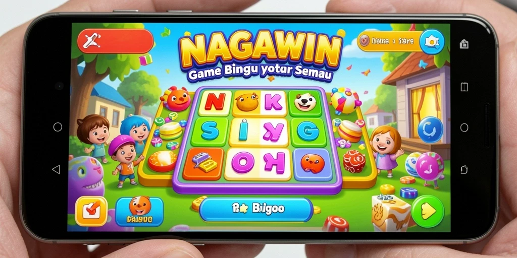Tampilan gameplay seru dalam permainan Bingo NAGAWIN.