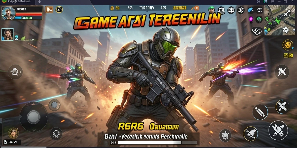 Tampilan gameplay mendebarkan dari R6R6 dalam aksi.
