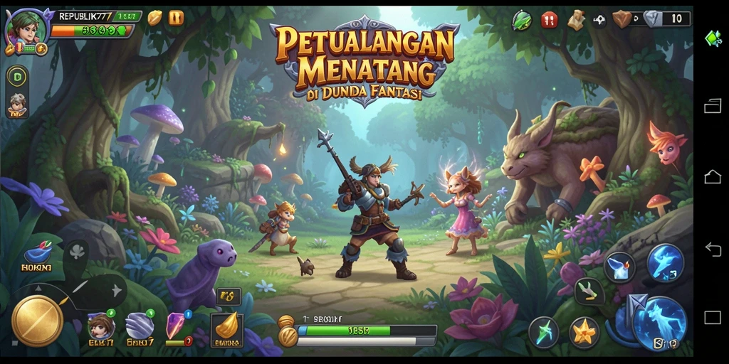 Tangkapan layar gameplay yang menampilkan aksi seru di REPUBLIK77.