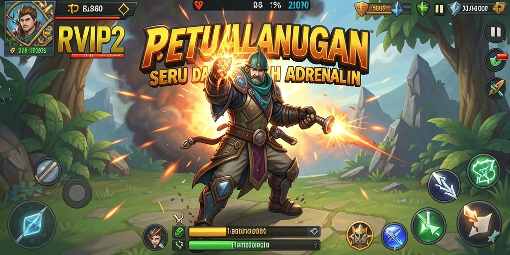 Tangkapan layar RPVIP2 menampilkan aksi mendebarkan dalam dunia petualangan.