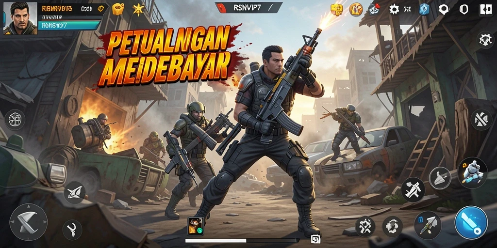Tampilan aksi mendebarkan dari gameplay RSNVIP7.