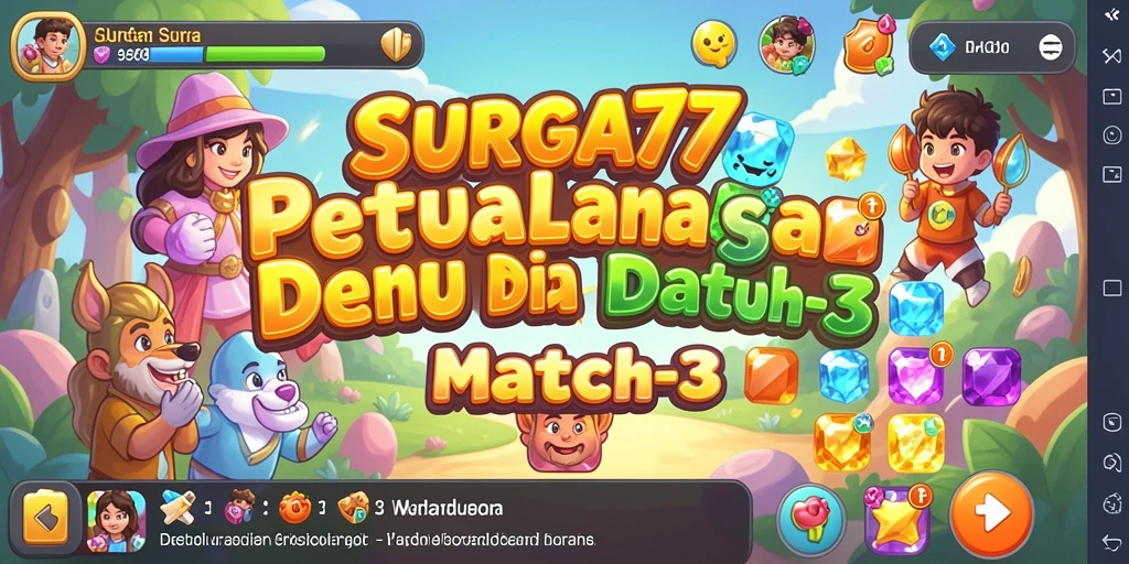 Gameplay seru dengan berbagai tantangan di SURGA77.