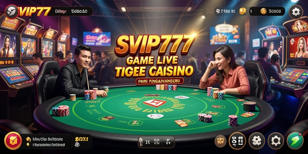 Tampilan menarik gameplay Live Casino di SVIP777 dengan dealer profesional.
