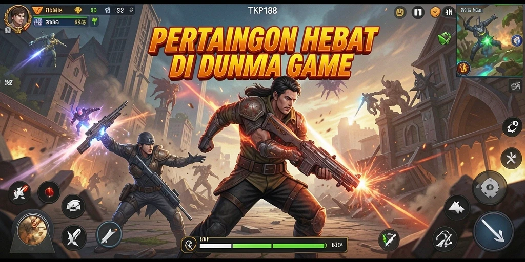Tampilan gameplay TKP188 penuh aksi pertarungan menegangkan.