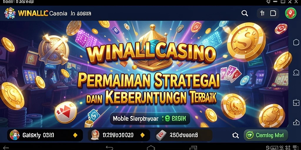 Screenshot gameplay WINALLCASINO yang menampilkan pengalaman kasino yang mendebarkan.